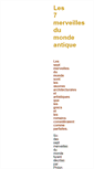 Mobile Screenshot of les-7-merveilles.gallica-web.com